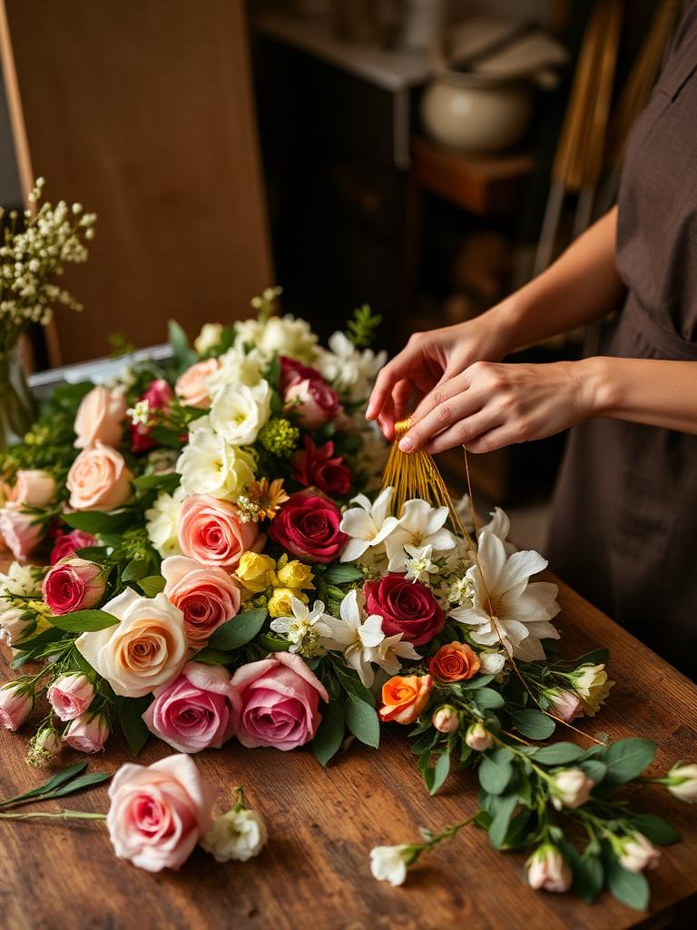 Custom flower garlands collection
