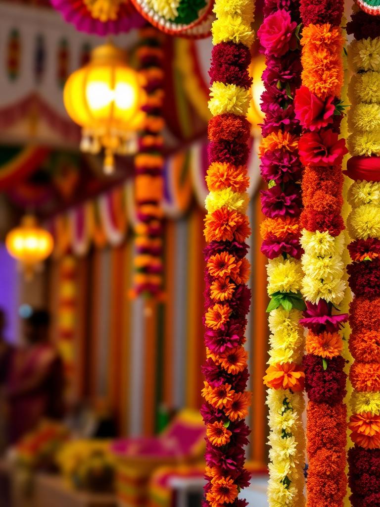 Festival flower garlands collection